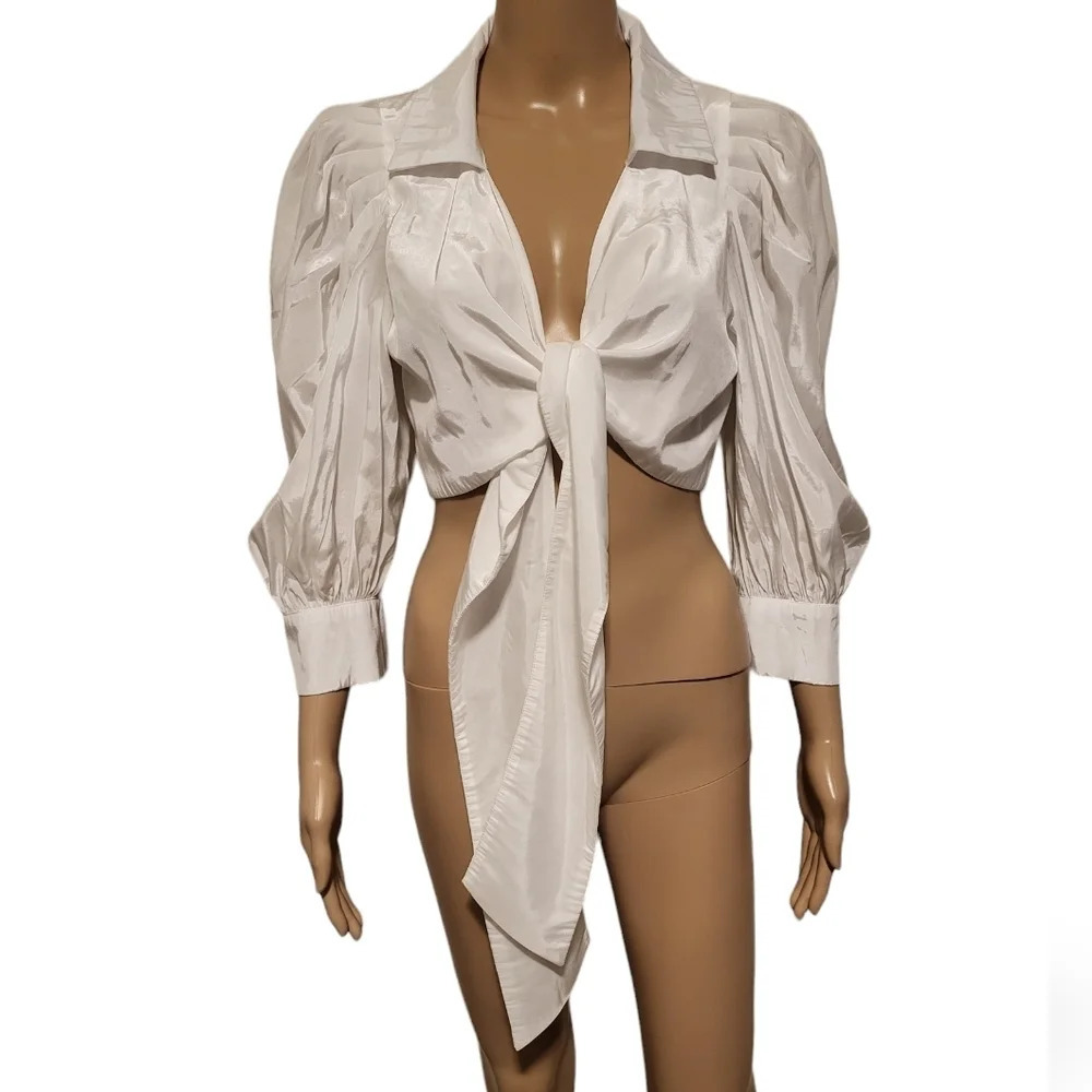 Tie Front Blouse (Size M)